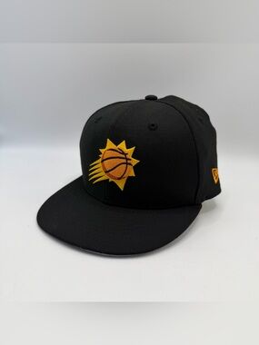 Phoenix Suns New Era 59FIFTY Fitted Hat Black Mens Size 6 5/8